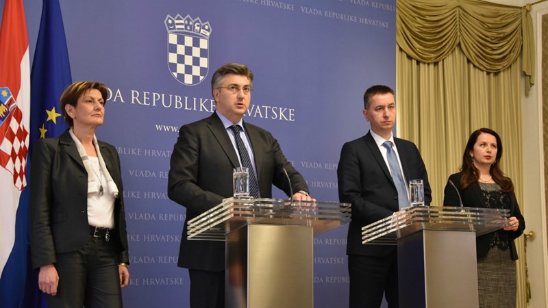 Predsjednik Vlade predstavio Fabrisa Peruška i Irenu Weber: Očekujemo nastavak ispunjavanja ciljeva izvanredne uprave